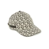 Ferragamo Interlocking Gancini Print Baseball Cap In Black