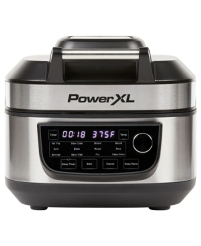 Powerxl Pxl-gafc 12-in-1 Grill/ 6-qt. Air Fryer Combo In Silver