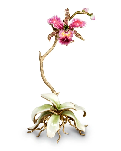 Jay Strongwater Orchid Objet In Multi