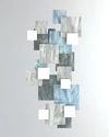 Karo Studios Glacial Vertical Glass Wall Sculpture