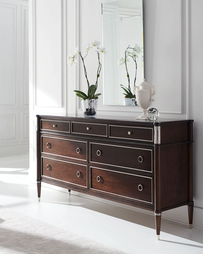 Caracole Private Suite Dresser In Mocha Walnut