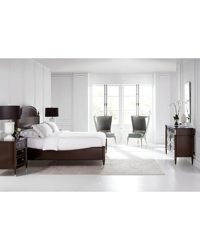 Caracole Suite Dreams King Bed In Mocha Walnut And
