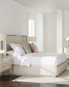 Caracole Dream Big King Bed In Soft Silver Paint
