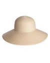 ERIC JAVITS HAMPTON SQUISHEE PACKABLE SUN HAT,PROD238420101