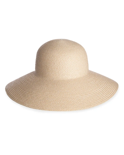 Eric Javits Hampton Squishee Packable Sun Hat In Cream