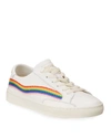 SOLUDOS SHOOTING STAR EMBROIDERED LEATHER SNEAKERS,PROD231370033