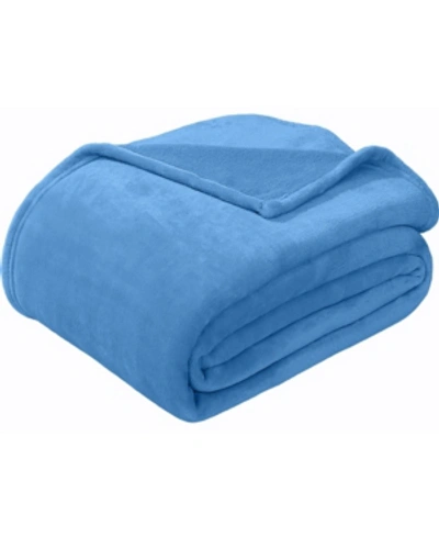 Sedona House Flannel Blanket, King In Light Blue