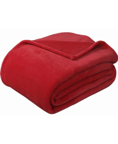 Sedona House Flannel Blanket, Twin In Red