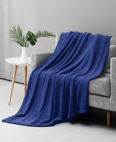 Sedona House Flannel Blanket, Twin In Blue