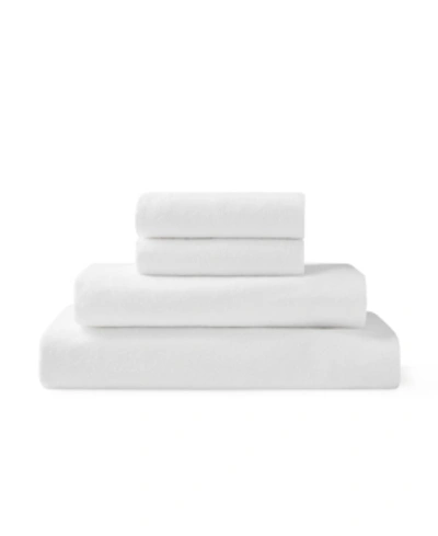 Zorlu Usa Cotton Flannel 4-piece Sheet Set, Full In White