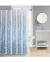 DECOR STUDIO JORDAN OMBRE TEARDROP 72" X 72" SHOWER CURTAIN BEDDING