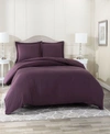 Nestl Bedding Neslt Super Soft Double Brushed Microfiber 3 Pc. Duvet Cover Set, Full In Purple