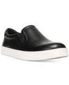 Dr. Scholl's Women's Madison Slip-on Sneakers In Black Faux Leather