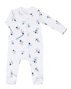 SAMMY + NAT BOY'S ASTRONAUT-PRINT ZIP-UP FOOTIE pyjamas,PROD241180021