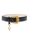 VERSACE BAROCCO 35MM LEATHER BELT,PROD242280052