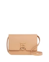 BURBERRY TB SMALL LEATHER CROSSBODY BAG, WARM SAND,PROD242630190