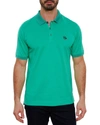 ROBERT GRAHAM MEN'S ARCHIE POLO SHIRT CONTRAST DETAIL,PROD240190292