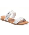 Sun + Stone Easten Slide Sandals, Created For Macy's Women's Shoes In White Stud
