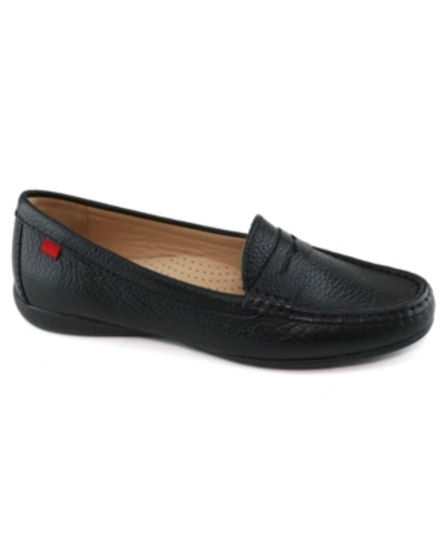 Marc Joseph New York Women's Lexington Loafers In Black Tumbled Grainy