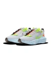 Nike Crater Impact Sneakers In Blue And Neon Green-blues In Gray, Volt