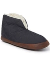 Dearfoams Haven Warm Up Faux Shearling Lined Boot Slipper In Black