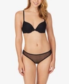 Le Mystere Second Skin Convertible Underwire Demi Bra In Black