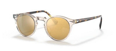 Oliver Peoples Gregory Peck Ov5217s 1485w4 Round Sunglasses In Yellow