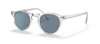 Oliver Peoples Gregory Peck Round-frame Acetate Photochromic Sunglasses In Blue