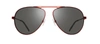 Revo Re 1163 06 Gy Metro Js Aviator Polarized Sunglasses In Graphite