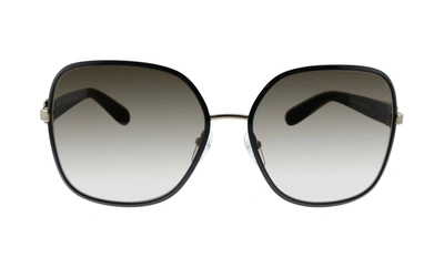 Ferragamo Sf150s 733 Rectangle Sunglasses In Grey