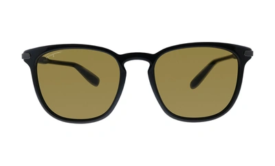 Ferragamo Sf881s 001 Rectangle Sunglasses In Grey
