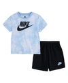 NIKE LITTLE BOYS SPORTSWEAR MAGIC SHORT SLEEVE SHORT SET, 2 PIECE