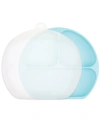 BUMKINS BABY BOYS OR BABY GIRLS 3-SECTION GRIP DISH WITH LID