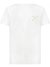 Giuseppe Zanotti Signature-print Cotton T-shirt In Weiss