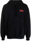 EDEN POWER CORP LOGO-PRINT RECYCLED COTTON HOODIE