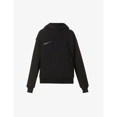 Pangaia Womens Black 365 Signature Branded Organic And Recycled Cotton-blend Hoody M In White