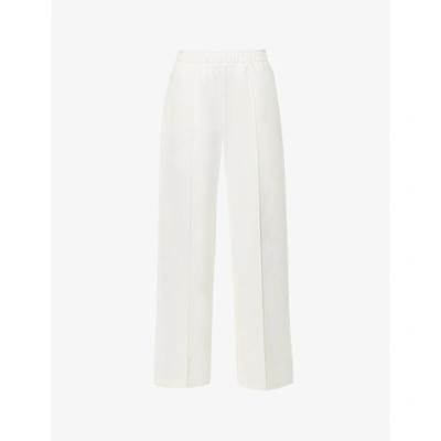 Pangaia Relaxed-fit High-rise Organic-cotton Trousers In Off White