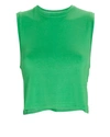 Splits59 Sienna Jersey Cropped Tank Top In Green