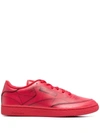 Maison Margiela X Reebok Project 0 Club C Leather Sneakers In Red