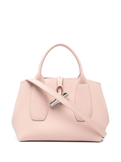 Longchamp Roseau S Top Handle Bag - Powder In Pink