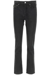 Ambush Black High Waist Slim Fit Jeans In Black (black)