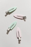 Urban Outfitters Crease-free Hair Clip Set In Pink + Green