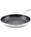 Circulon Steelshield C-series Tri-ply Clad Nonstick Frying Pan, 12.5-inch, Silver In Silver