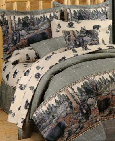 Karin Maki Blue Ridge Trading The Bears Queen Comforter Set Bedding In Green