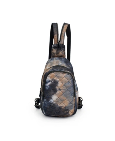Sol And Selene Women's On The Run Quilted Sling Bag In Storm Tie Dye