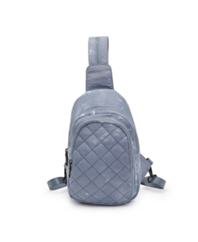 Sol And Selene Women's On The Run Quilted Sling Bag In Slate Cloud