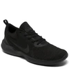 Nike Men's Flex Experience Rn 9 Extra Wide Width Running Sneakers From Finish Line In Black, Dark Sky Gray