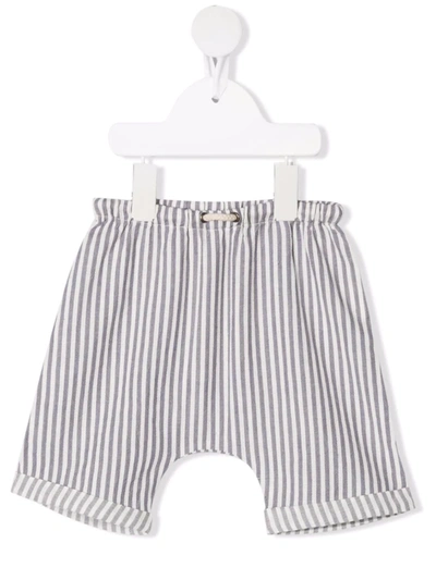 Opililai Babies' Striped Cotton Shirts In Grey