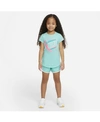 Nike Dri-fit Tempo Little Kids' Shorts In Tropical Twist