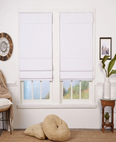 The Cordless Collection Insulating Cordless Roman Shade, 26x72 In White